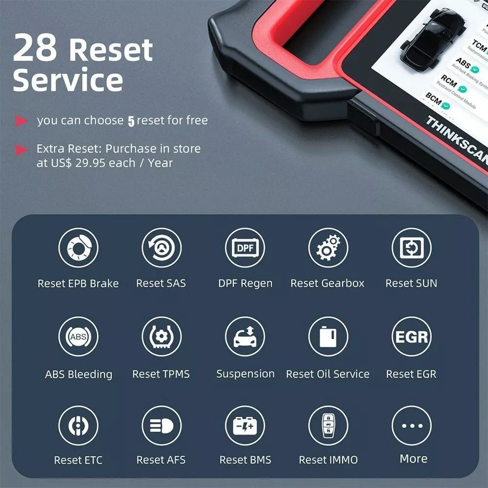 Професионална THINKSCAN Plus S7Авто диагностика  OBD2, двигател, транс