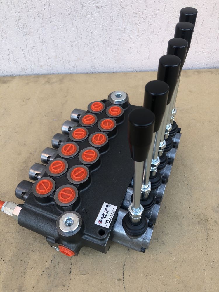 Distribuitor hidraulic 6 manete p80