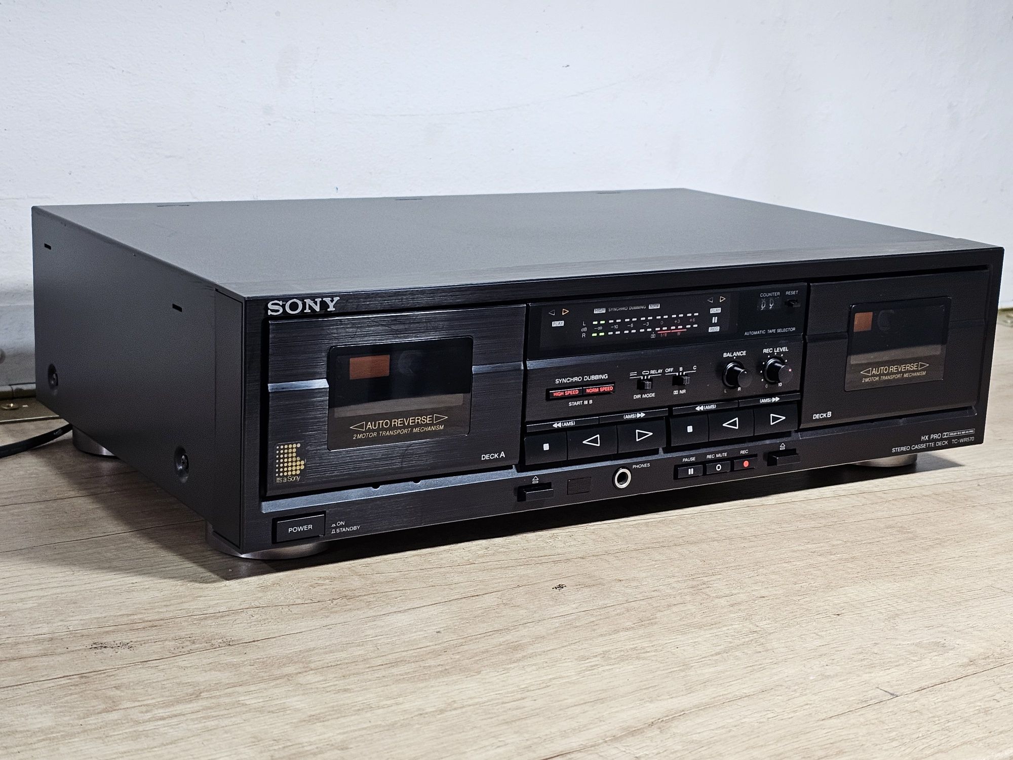 dublu deck SONY TC-WR570, audio hi-fi, autoreverse, hx pro
