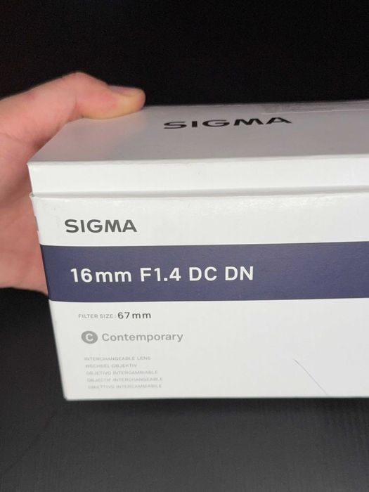 Sigma 16mm F1.4 DC DN | Contemporary за Sony E-Mount – Топ Състояние!