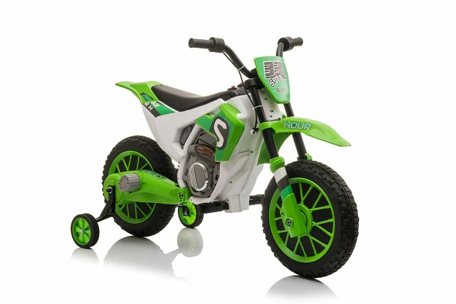 Motocicleta electrica pentru copii Kinderauto BJH022 2x35W 12V #Verde