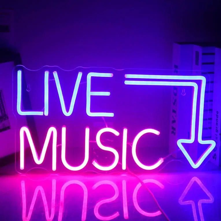 Светеща Led табела Open, Good vibes  60 лв