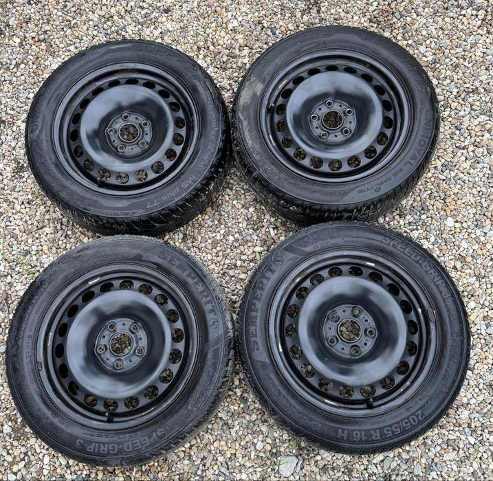 Jante tabla originale Vw cu cauciucuri M+S 205 55 16