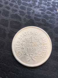 1 dollar USA 1851