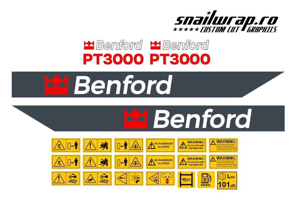 Stickere autocolante Dumper Thwaites 3T 6T 7T 9T Terex Benford Barford