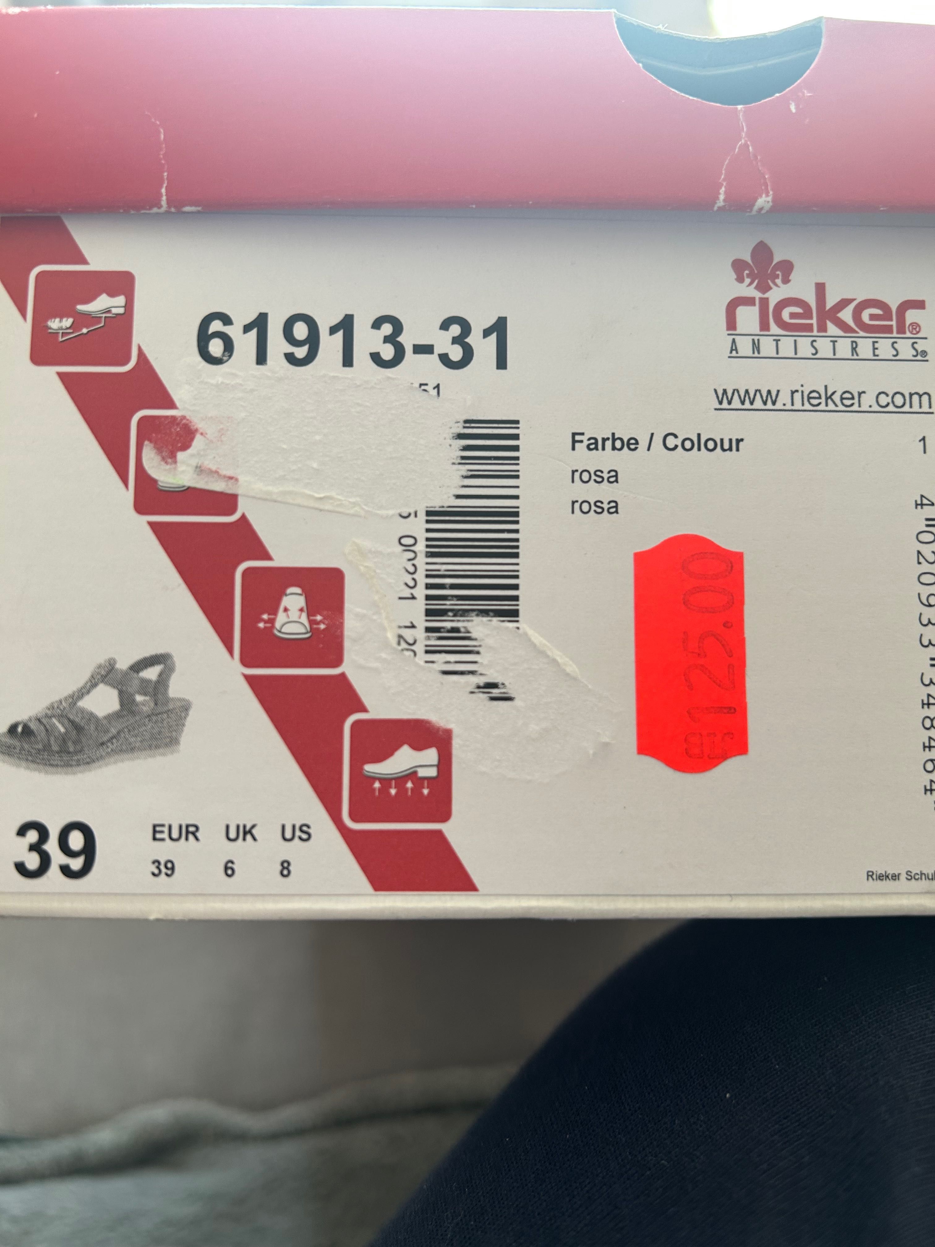 Сандали Rieker 39 номер