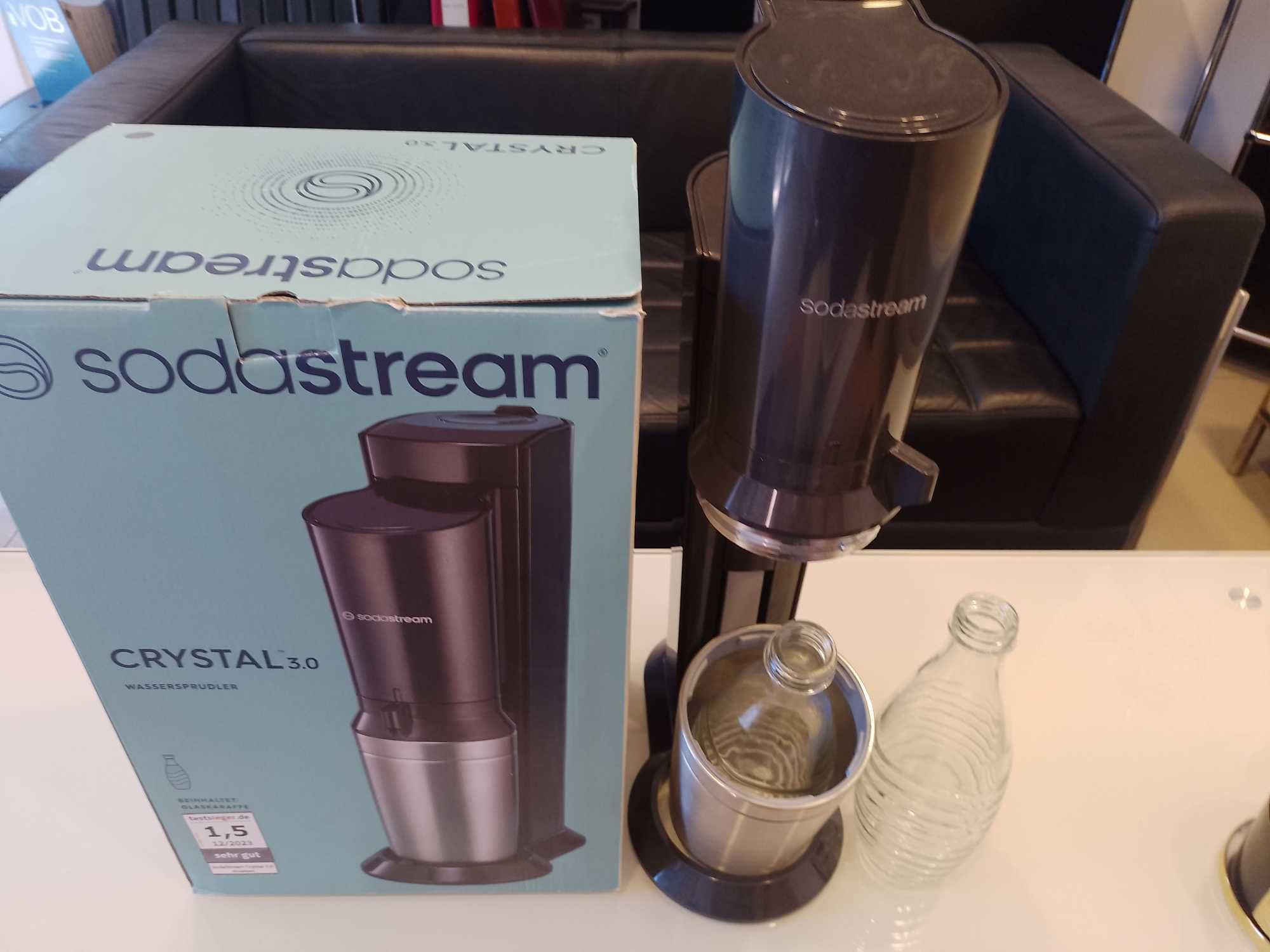 Aparat sifon/bauturi carbogazoase SODASTREAM + CARAFE STICLA
