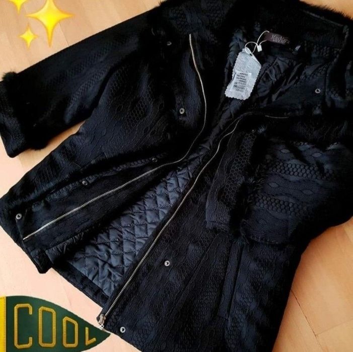 Jacheta Max  Mara matlasata ,,insertii blanita naturala, super calitat