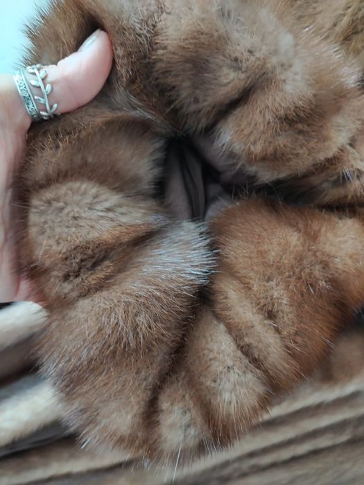 Palton blana naturala