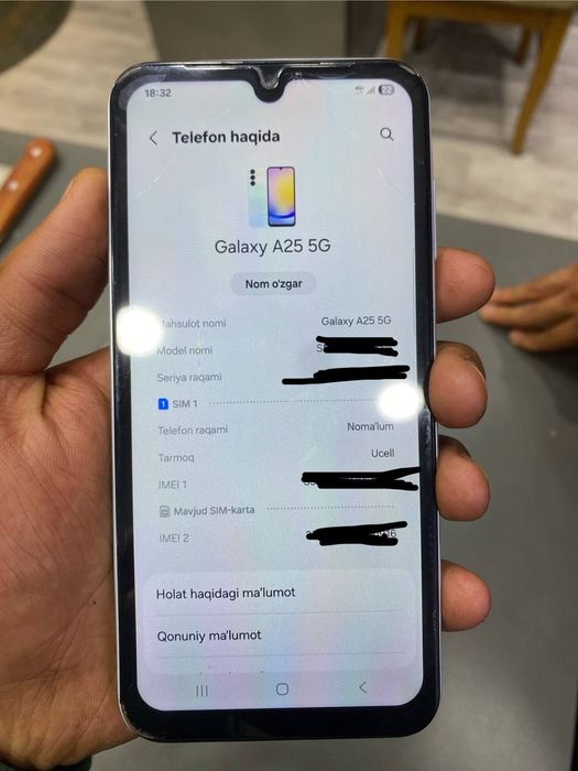 Samsung A25 5G holati ideal