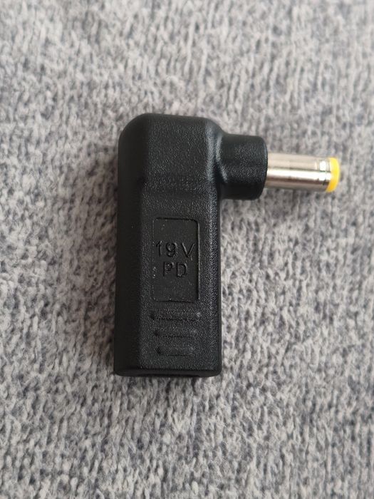 USB-C la DC 19V 5.5x2.5mm – Adapter Emulator PD 65W