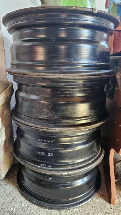 Jante oțel ( tablă ) 5x112 R17, originale VW cu capace, Tiguan, Skoda