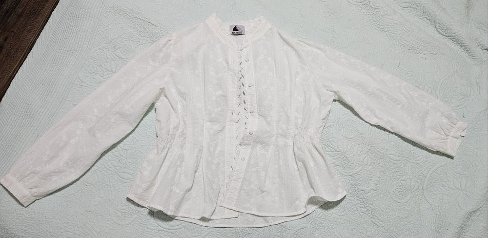 Рубашка белая кружевная