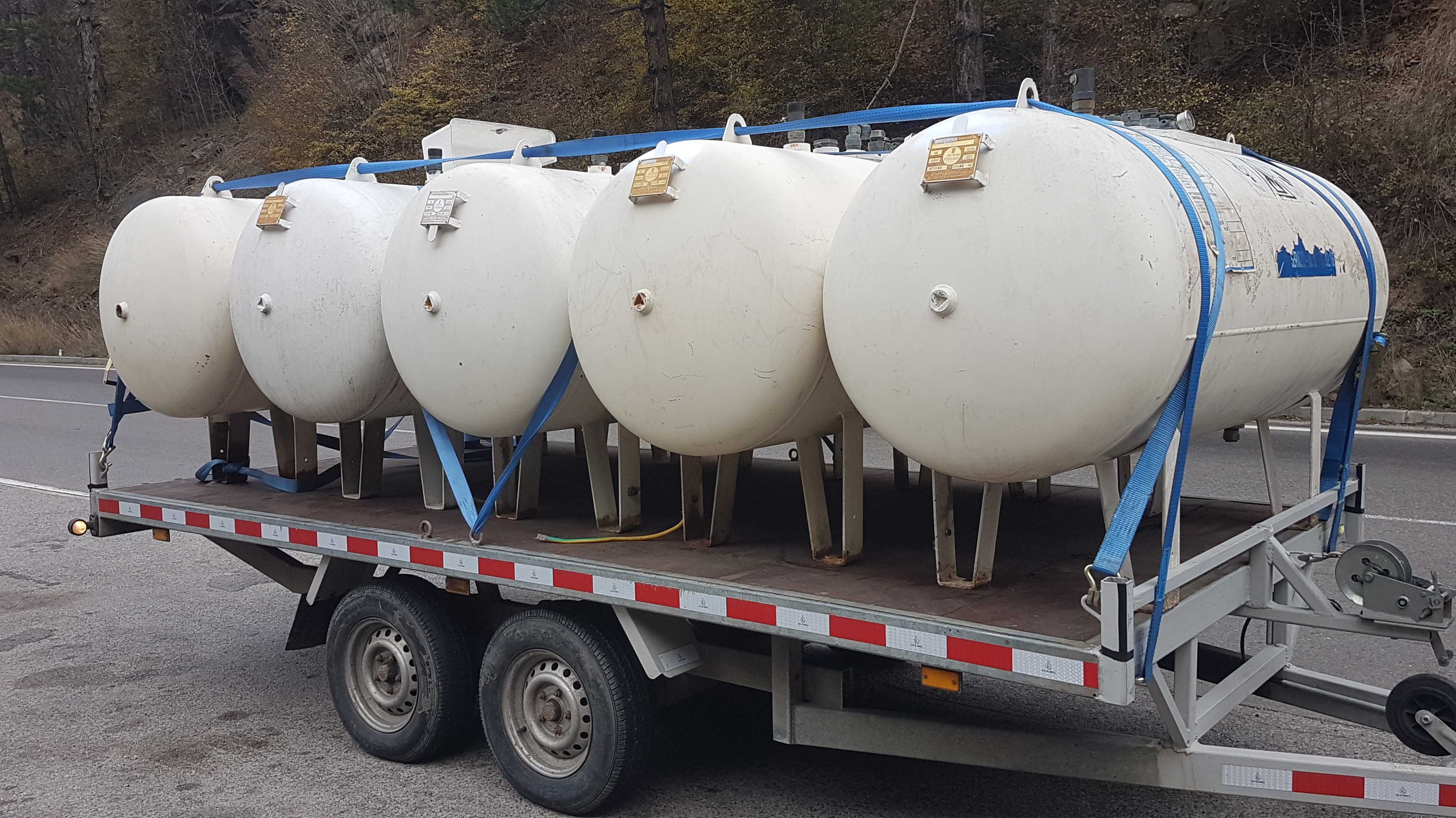Газов резервоар цистерна 500L 1000L 1750L 3000L Пропан Бутан LPG газ