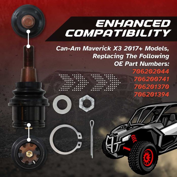 Pivot brat superior SuperATV 300M Can-Am Maverick X3 (2017+)