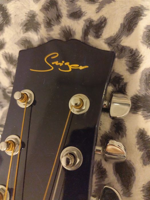Chitară acustică Smiger – Blue Burst + accesorii