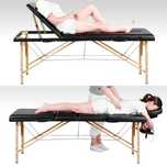 Masă masaj pliabilă, reglabilă, confort profesional |YT 610889 Black