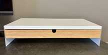 IKEA ELLOVEN - Suport monitor cu sertar, alb