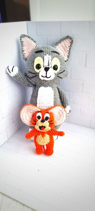 Том и Джерри, игрушки ручной работы, подарки на новый год