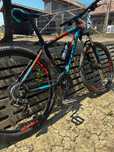 BICICLETA CROSS GRX 7 HDB 27.5" Portocaliu Albastru Negru