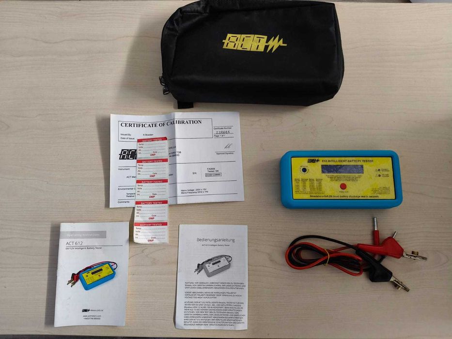 Tester inteligent baterii ACT612 Act Meters 6V ~10Ah, 12V ~100Ah