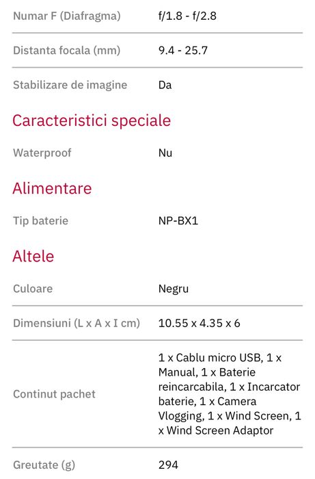 Sony ZV-1, 20 mp, obiectiv ultrawide ULANZI, 2 extra baterii