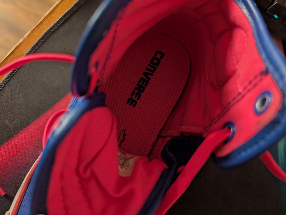 Converse high chuck blue-pink