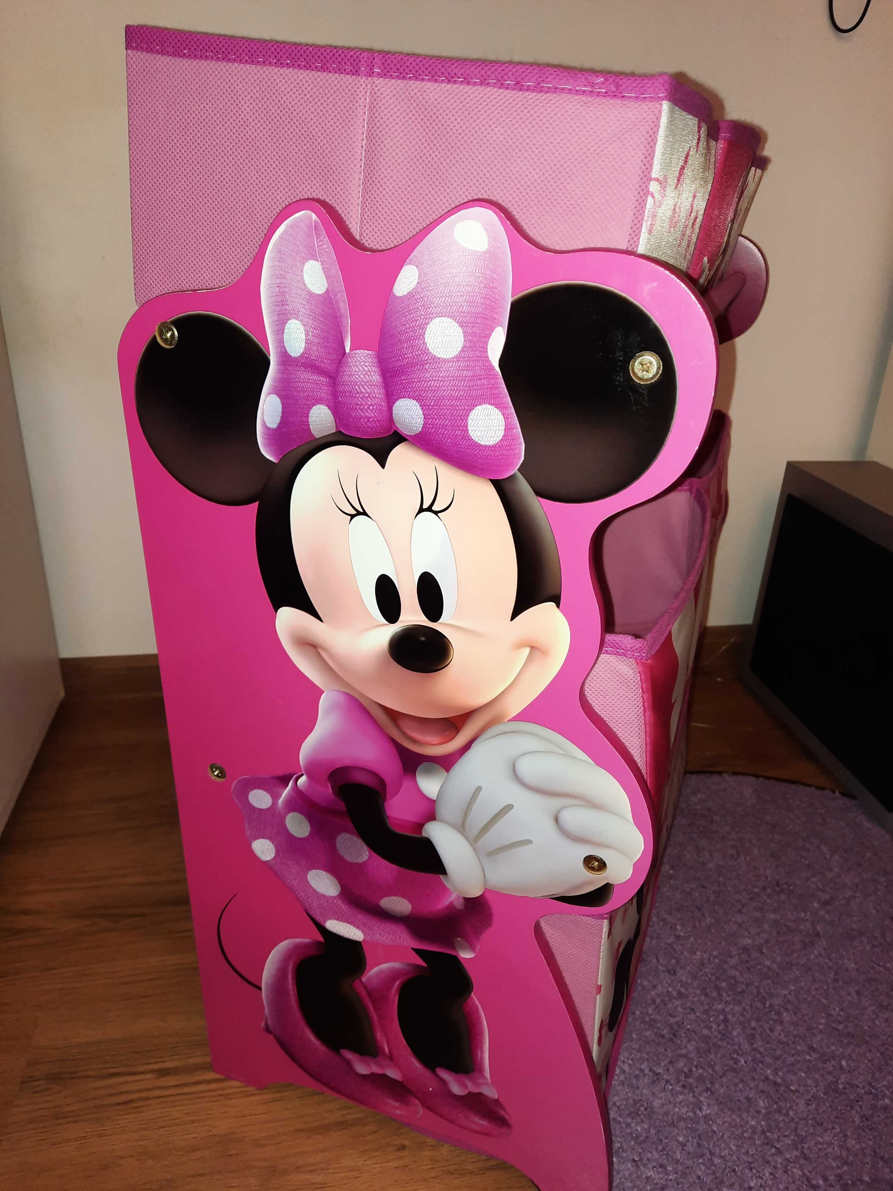 Suport/Organizator jucarii Minnie Mouse roz
