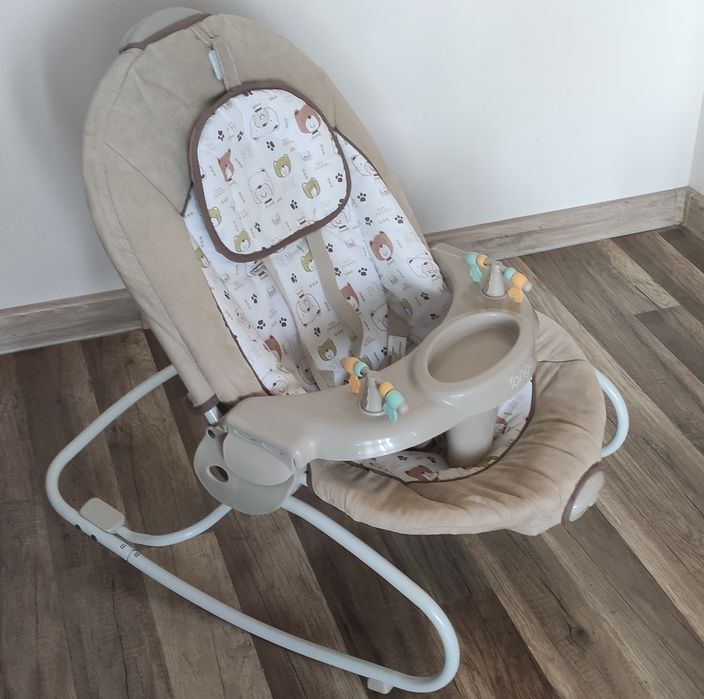 LORELLI CLASSIC Електрическа люлка-шезлонг 2в1 TANGO BEIGE С МЕЧЕТА