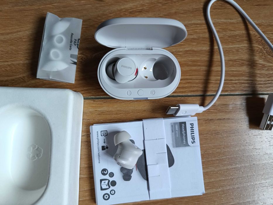 Casti Noi PHILIPS TAT1209WT/00, True wireless,Bluetooth,In-ear