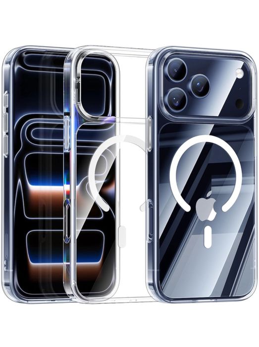 Iphone  16 16e AIR PRO MAX PLUS Husa Magnetica Clear TPU Spate Plastic