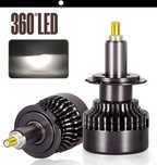 Лед крушки 3558-7 за фарове Turbo Led H7  ВИСОК клас CANBUS 360°/80W