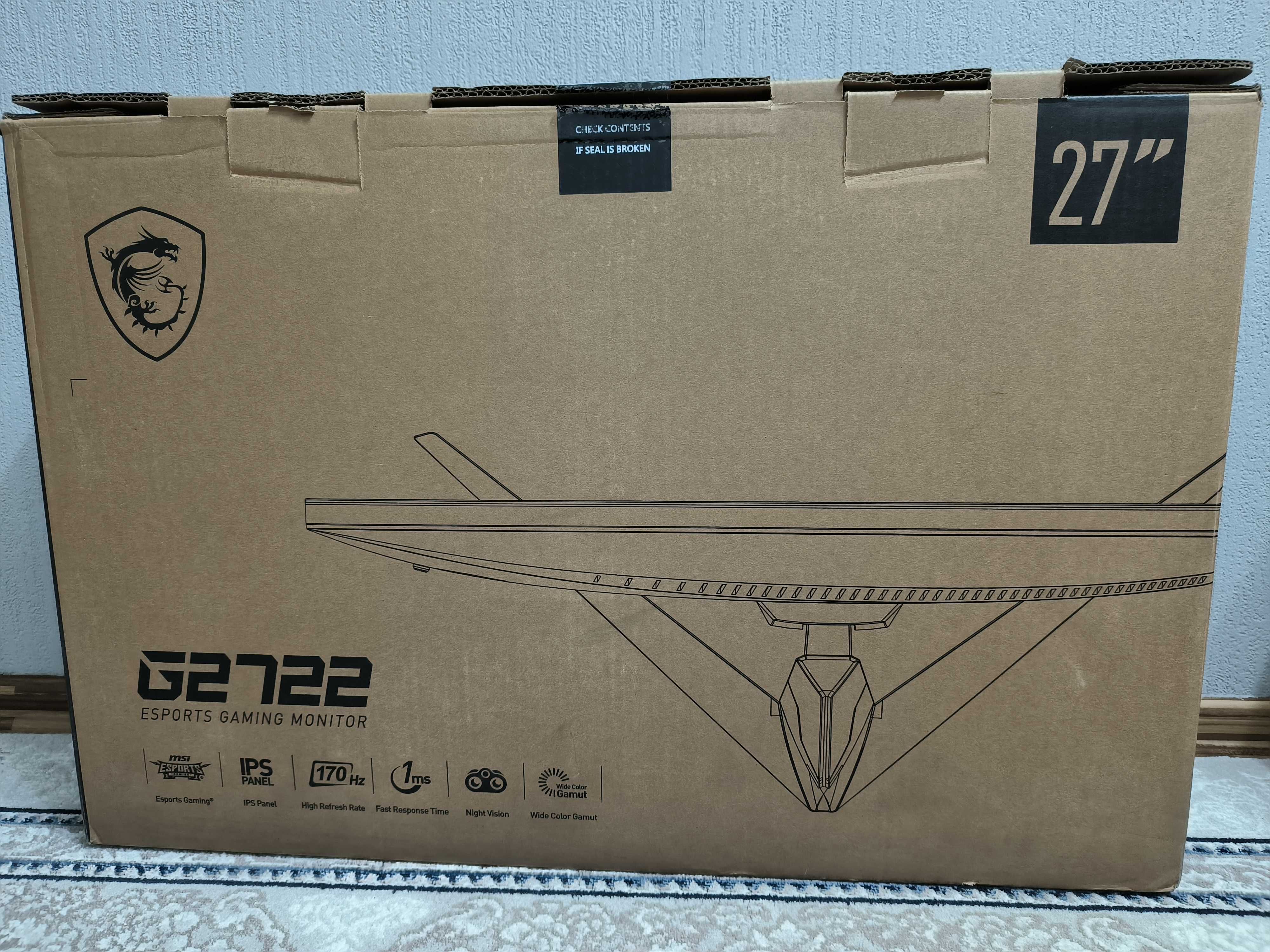 Монитор MSI G2722 (FHD, 170hz)