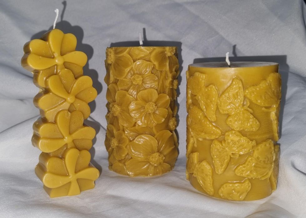 Ръчно изработени свещи от пчелен восък