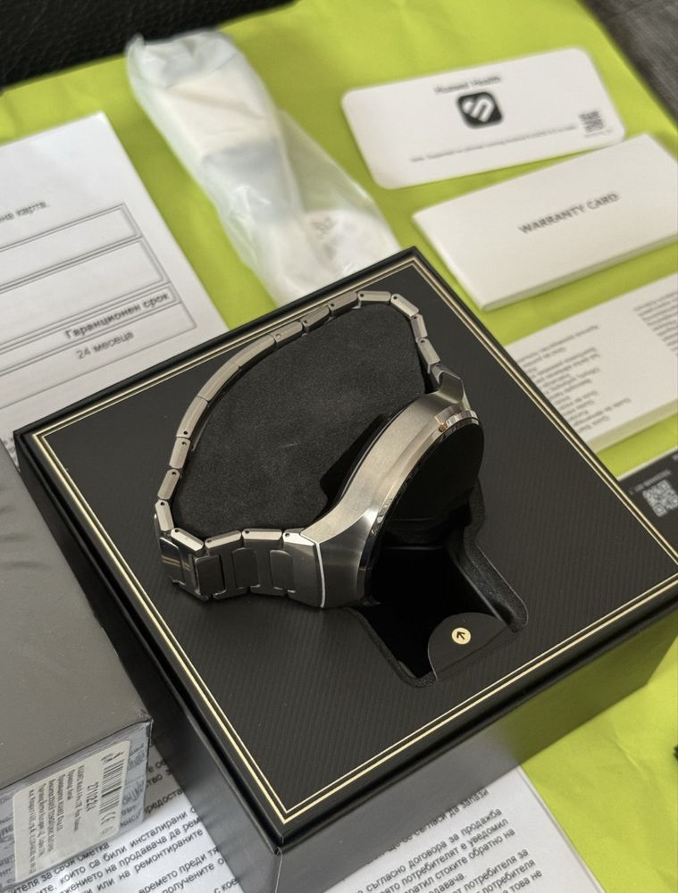 КАТО НОВ 48mm Huawei watch 4 Pro LTE Yettel Гаранция 2025г. Titanium