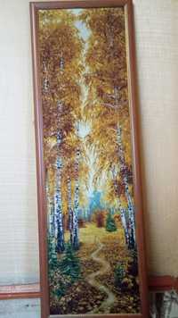 Картина "Осень в лесу ' и "Водопад "