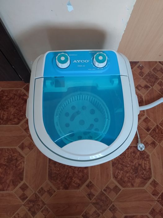 Мини пералня Ayco WMA-32, 121 W, 3 кг дрехи, Центрофуга 2 кг, Таймер