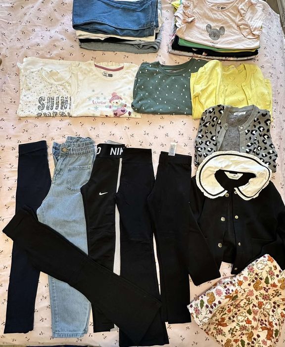 Клин , тениска , блуза ,дънки, яке, 6-7