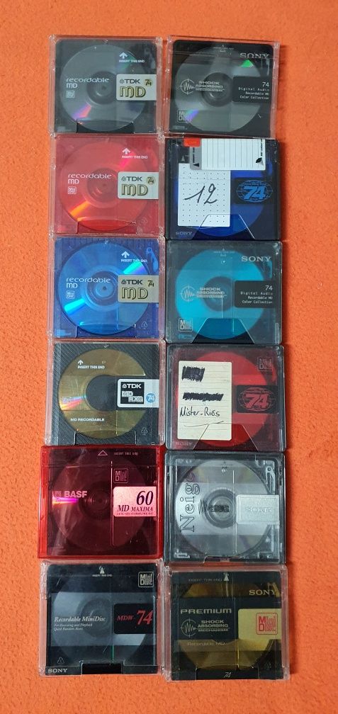 minidisc minidiscuri Tdk Sony Basf 74 minute