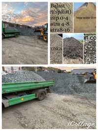 Balast (granit) compactabil Piatra de Granit Concasat 0-63