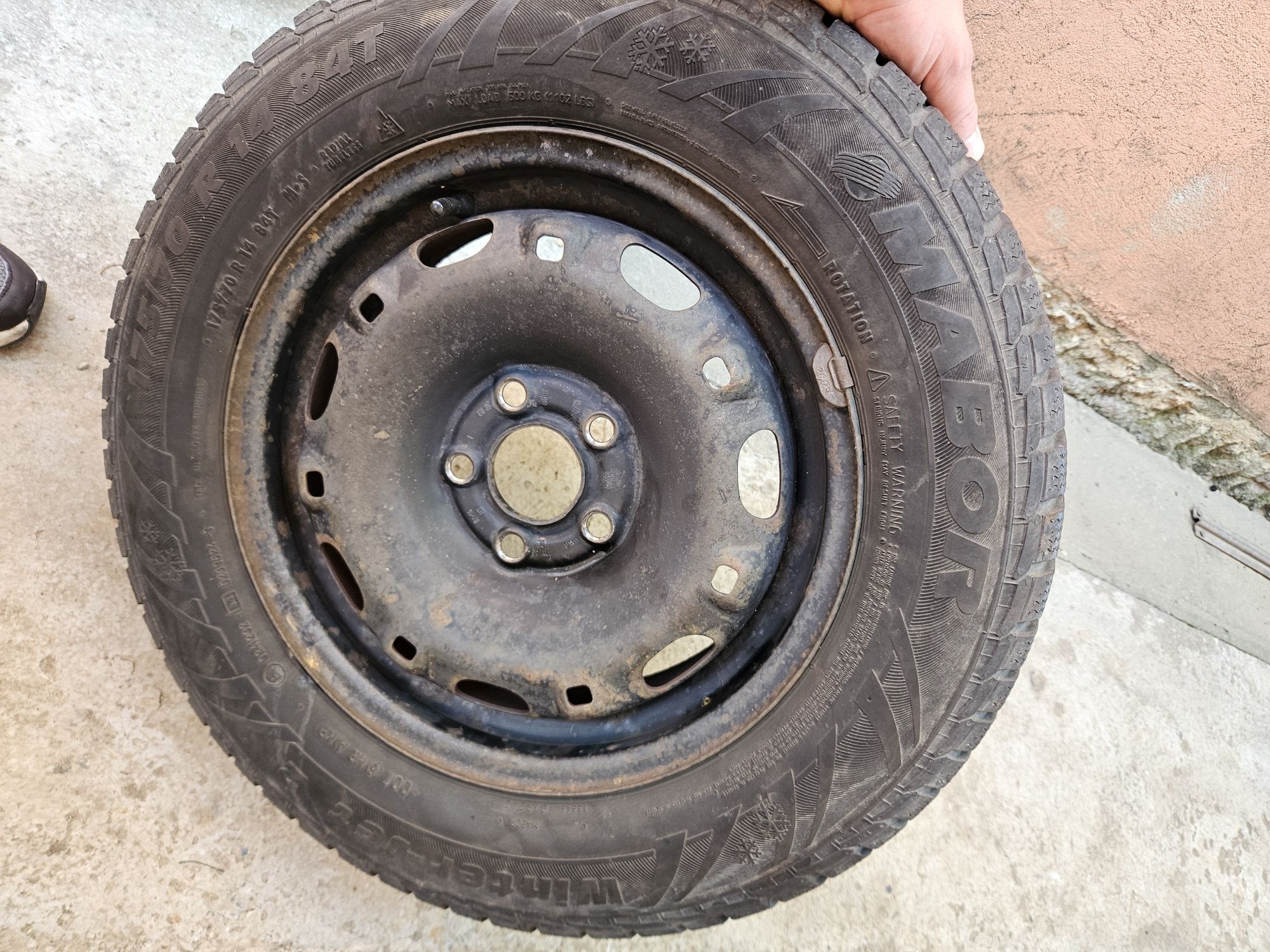 Set jante vw cu cauciucuri 175/70/14