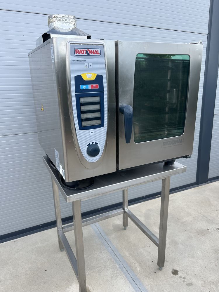 Oferta-Cuptor Rational SCC61G -gaz 6 tavi- autospalare - suport inclus