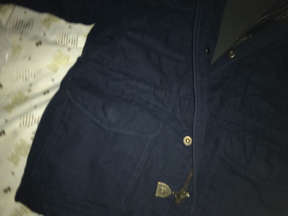 Куртка тёплая темно синяя на мальчика 5-6 лет