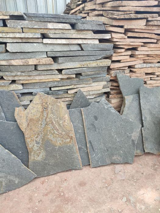 Плитняк Серый Укладка Камня