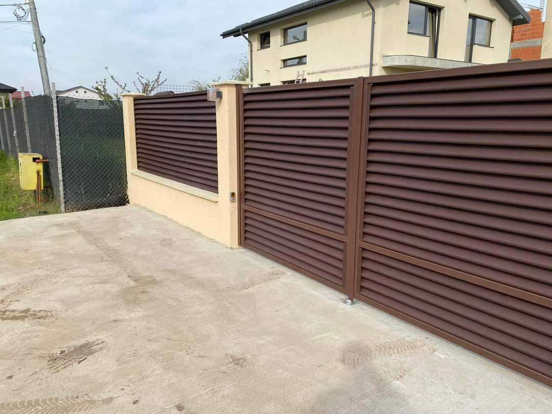 Garduri de diferite modele (jaluzele, sipca metalica, tabla plasa BCA)