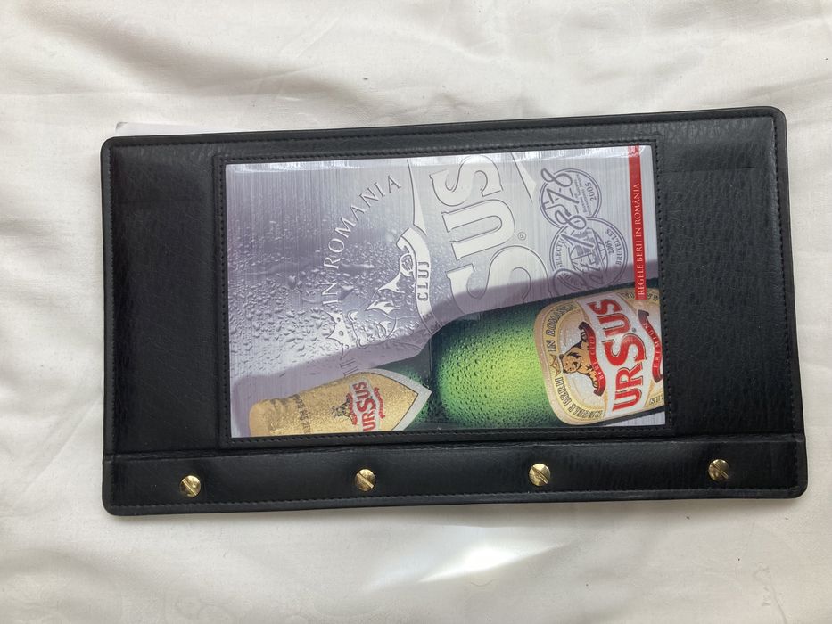 Meniu restaurant. Meniu pizzerie. Mapa meniu piele