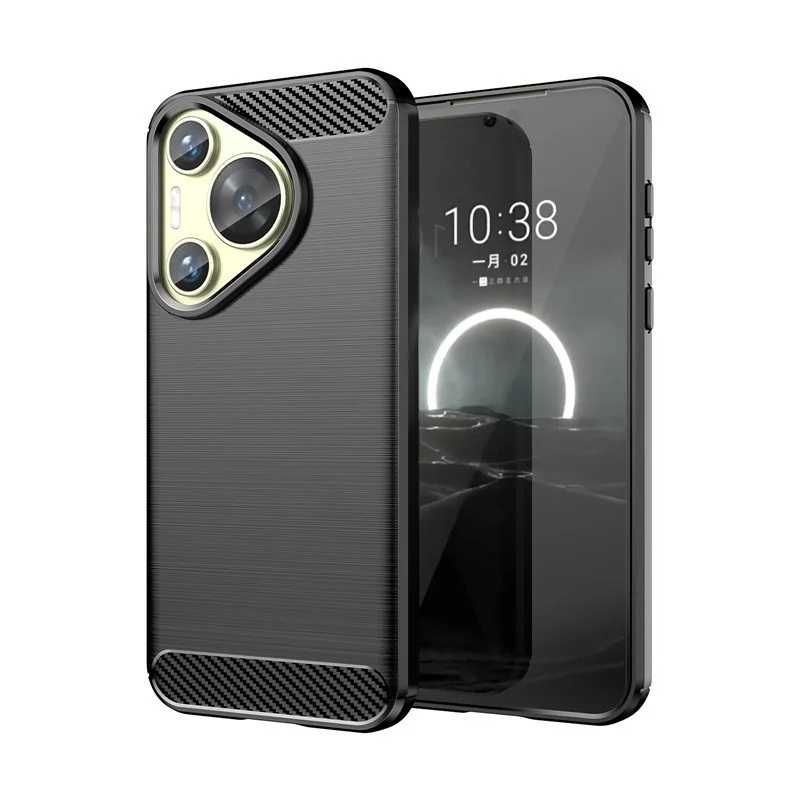Huawei Pura 70 / Pura 70 Pro / Ultra - Удароустойчив Кейс Гръб CARBON