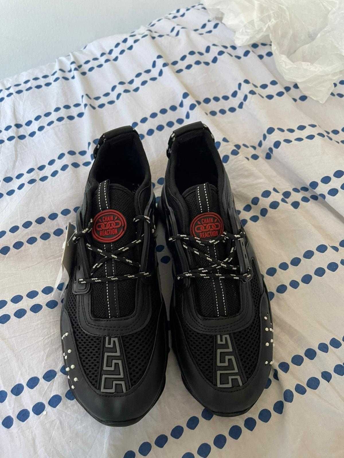 Pantofi Versace Chain Reaction Full Black - Marimi 40-46