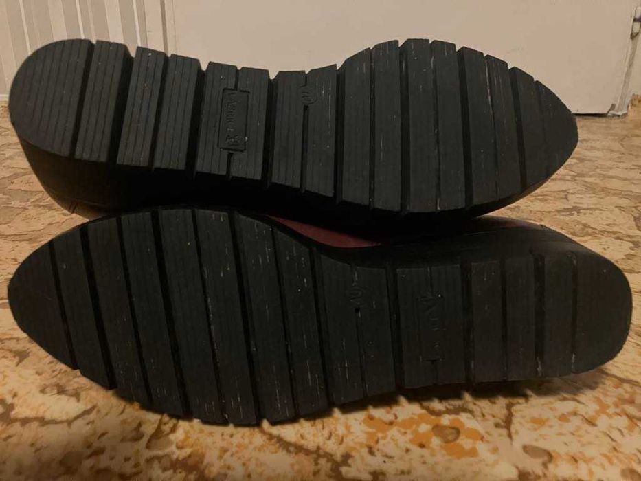 Caprice дамски боти, цвят Bordeaux Nappa, размер 40 EU