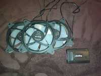 Kit 3 ventilatoare rgb + fan and rgb hub